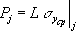 $P_j=L\left. {\sigma_y_{cp}}\right|_j$