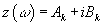 \[ z\left(\omega\right)=A_k+iB_k \]